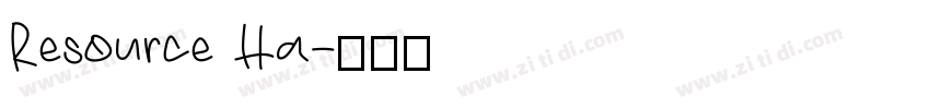 Resource Ha字体转换